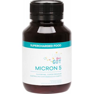 Supercharged Food Love Your Gut Capsules Micron 5 Diatomaceous Earth 90