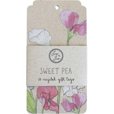 Sow 'n Sow Recycled Gift Tags - 10 Pack Sweet Pea 10