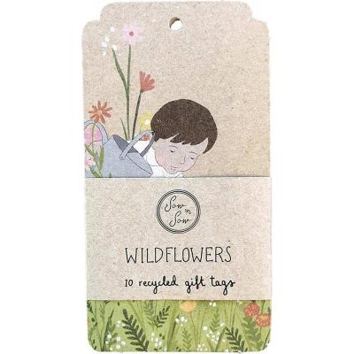 Sow 'n Sow Recycled Gift Tags - 10 Pack Wildflowers 10
